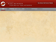 Tablet Screenshot of nmrailrunnervacations.com